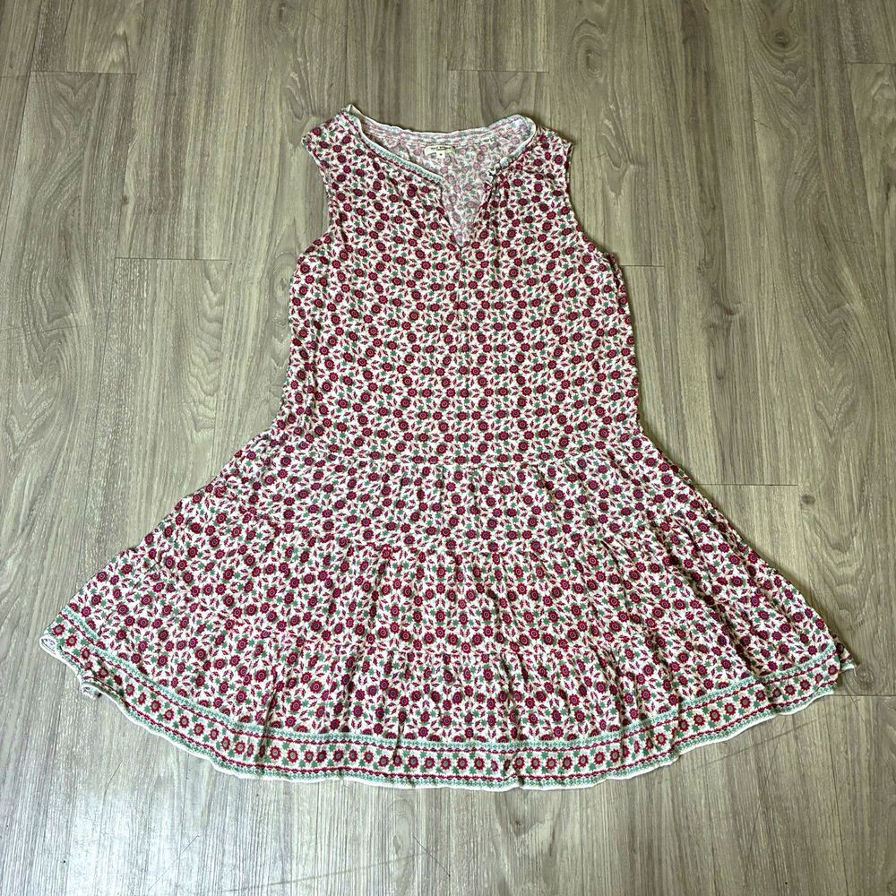 Max Studio London Women's M Fit & Flare V-Neck Sleeveless Floral Short Dress